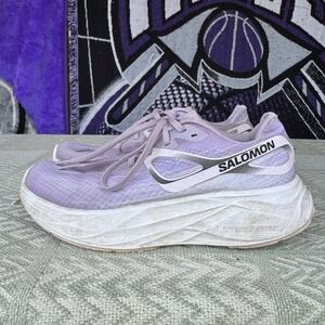 Size‎ 8.5 - Salomon Womens Aero Glide 472112 Purple Running Shoes Sneakers